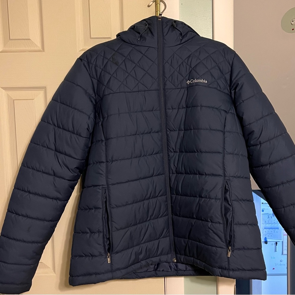 Columbia Blue Puffer Jacket XL